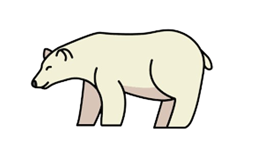 BearEstate polar bear mascot